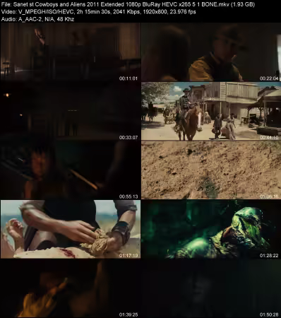 Cowboys and Aliens 2011 Extended 1080p BluRay HEVC x265 5.1 BONE