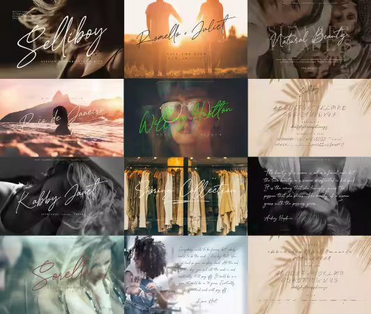 Selliboy - Stylish Handwritting Script Font