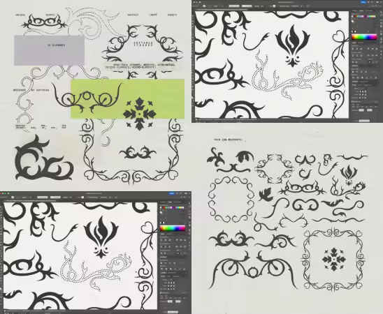 Medieval Garden - Vector Graphics