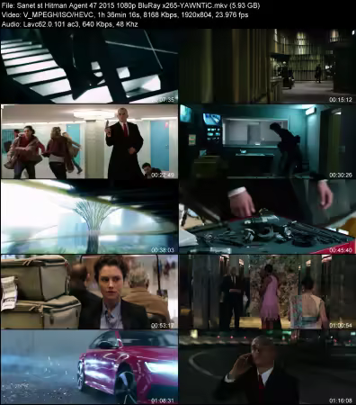Hitman Agent 47 2015 1080p BluRay x265-YAWNTiC
