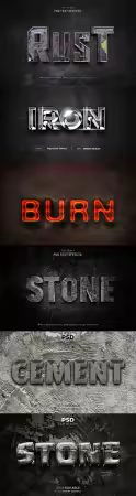 Psd text effect set vol 136