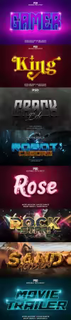 Psd text effect set vol 91
