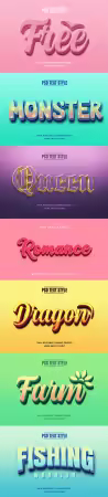 Psd text effect set vol 151