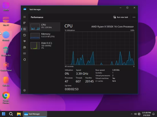 Windows 11 Pro Lite 25H2 Build 26200.7623 Plat11 Edition