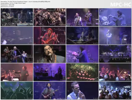 The Alan Parsons Symphonic Project - Live In Colombia[Blu-ray] (2016) BDRip 1080p