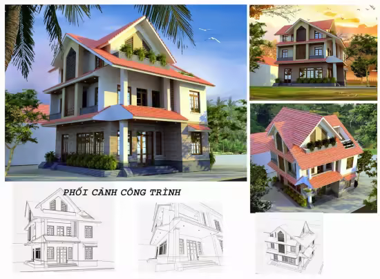 3D Exteriors Villa - 5 Models for 3dsMax