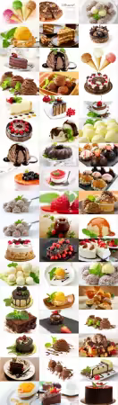Desserts bundle stock photo 1
