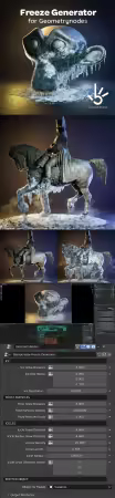 Freeze Generator Setup v1 for Geometrynodes Fields / Blender 3.0