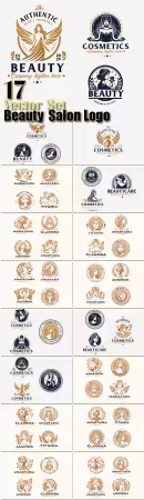 Set vector bundle elegant beauty goddess woman salon logo design for business company