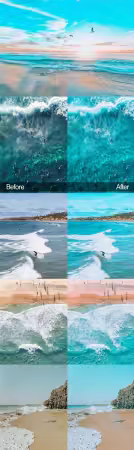 Ocean Breeze - Mobile &amp; Desktop Lightroom Presets