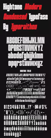 Hightone - Condensed Font Duo