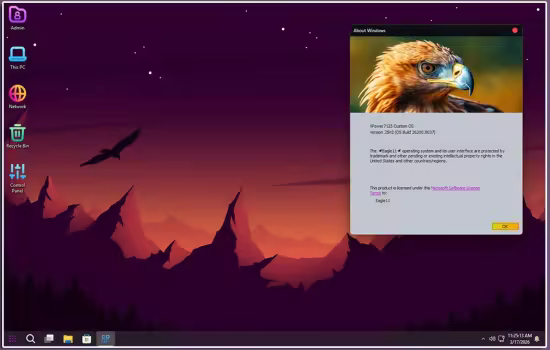 Windows 11 Pro Lite 25H2 Build 26200.8037 Eagle11 Edition