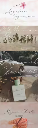 Angelica Signature - Modern Script Font