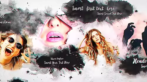 Ink Bleed Slideshow 213249 - Project for After Effects