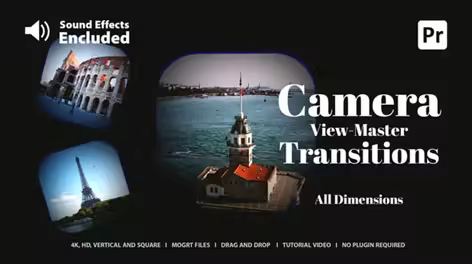 Videohive - Camera Transitions For Premiere Pro - 62519638