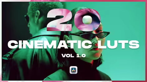 Videohive - 20 Cinematic LUTs Vol 1.0 for DaVinci Resolve – Professional Color Grading Pack - 62736505