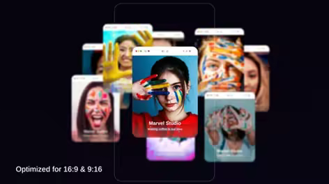 Videohive - Carousel for Profile Card, Card Presentation and social media with 3D Rotation Vertical MOGRT 63009411