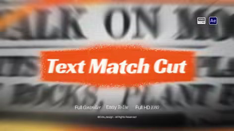 Videohive - Dynamic Text Match Cut 63031985