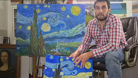 Step-By-Step Starry Night Painting With Acrylics, Blending