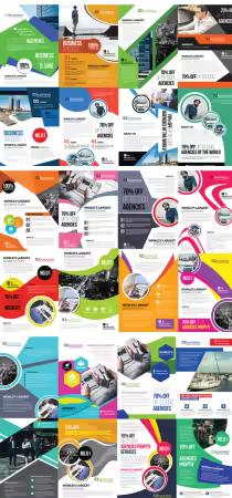 Business Flyer Bundle - 50 Print PSD Templates