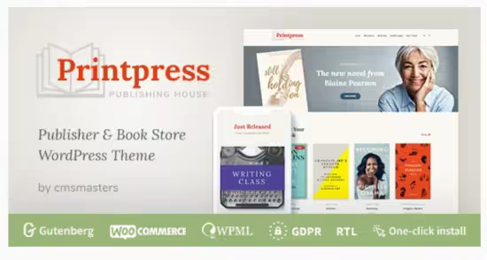 Themeforest - Printpress v1.2.7 - Book Publishing WordPress Theme 24014694