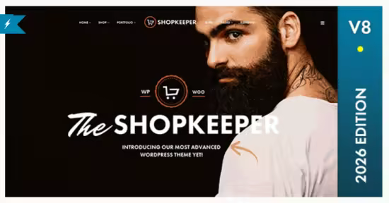 Themeforest -Shopkeeper v8.4 - Responsive WordPress Theme 9553045