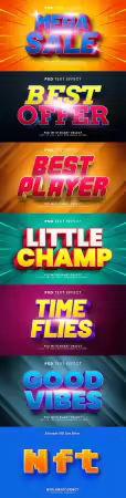 Psd text effect set vol 341