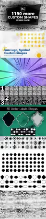 1300+ Shapes Collection for Photoshop