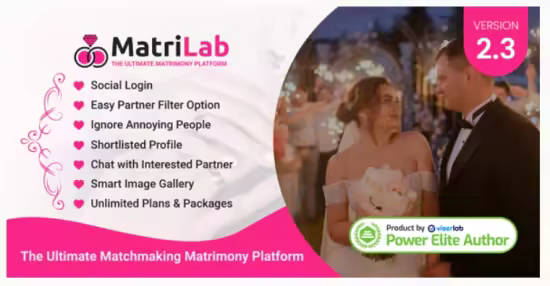 Codecanyon - MatriLab v2.3 - Ultimate Matchmaking Matrimony Platform 42763194 - NULLED