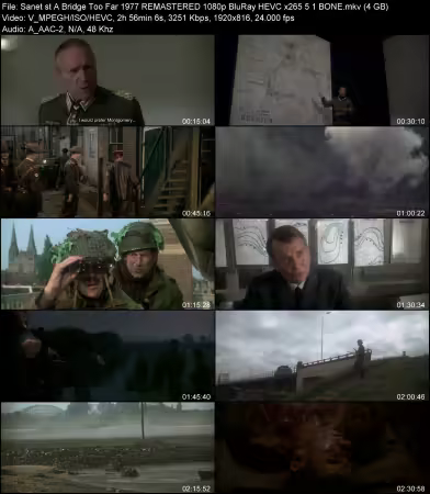 A Bridge Too Far 1977 REMASTERED 1080p BluRay HEVC x265 5.1 BONE