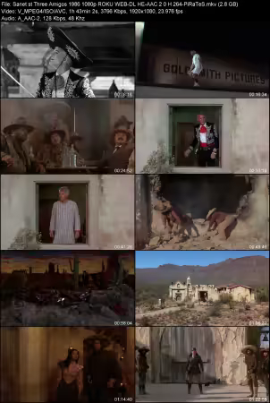 Three Amigos 1986 1080p ROKU WEB-DL HE-AAC 2.0 H264-PiRaTeS