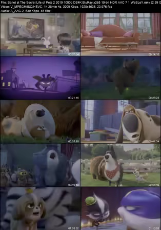 The Secret Life of Pets 2 2019 1080p DS4K BluRay x265 10-bit HDR AAC 7.1 WeSLeY