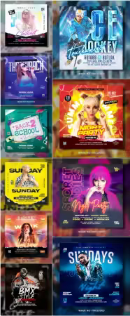 Flyer template in psd vol 13