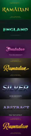 Psd text effect set vol 350