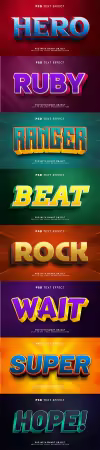 Psd text effect set vol 298
