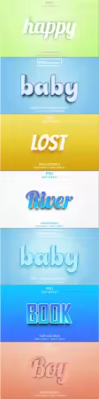 Psd text effect set vol 309