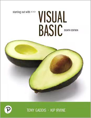 Starting Out with Visual Basic, 8th Edition (True PDF)