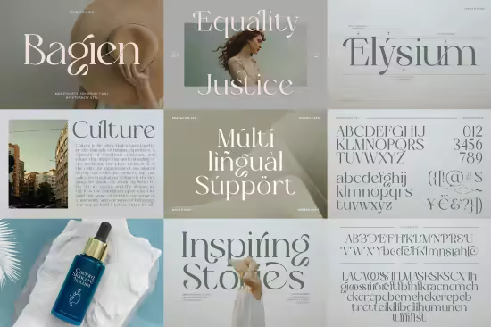 Bagien - Modern Stylish Serif Font