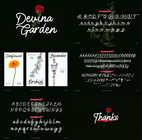 Devina Garden - Modern Script Font