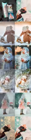 Winter Mood - 7 Mobile &amp; Desktop Lightroom Presets