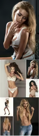 Luxury women in lingerie posing stock photo vol 8