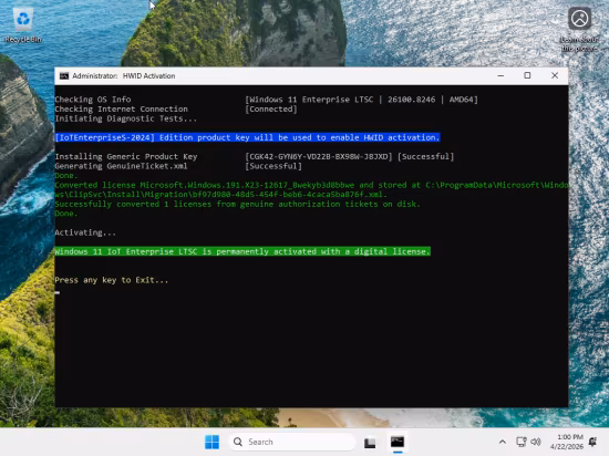 Windows 11 Enterprise LTSC 2024 24H2 Build 26100.8246 AIO 4in1 Preactivated Multilingual April 2026