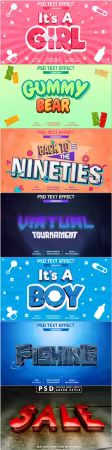 Psd text effect set vol 364