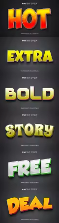 Psd text effect set vol 265