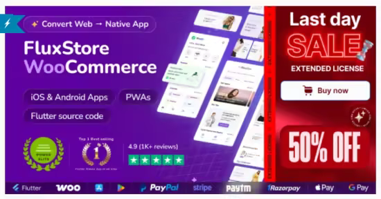 Codecanyon - Fluxstore WooCommerce v6.0 - Flutter E-commerce Full App 24050041