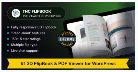 Codecanyon - TNC FlipBook v12.5.5 - PDF viewer for WordPress 8182815