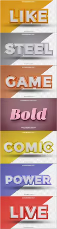 Psd text effect set vol 329