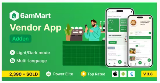 Codecanyon - 6amMart - Vendor App v3.8 - 36772173
