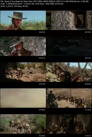 Two Mules for Sister Sara 1970 1080p AMZN WEB-DL DDP 2.0 H264-PiRaTeS