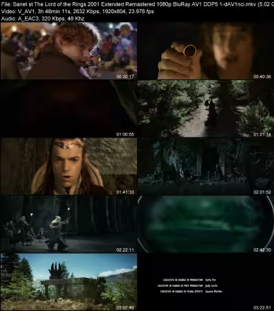 The Lord of the Rings 2001 Extended Remastered 1080p BluRay AV1 DDP 5.1-dAV1nci
